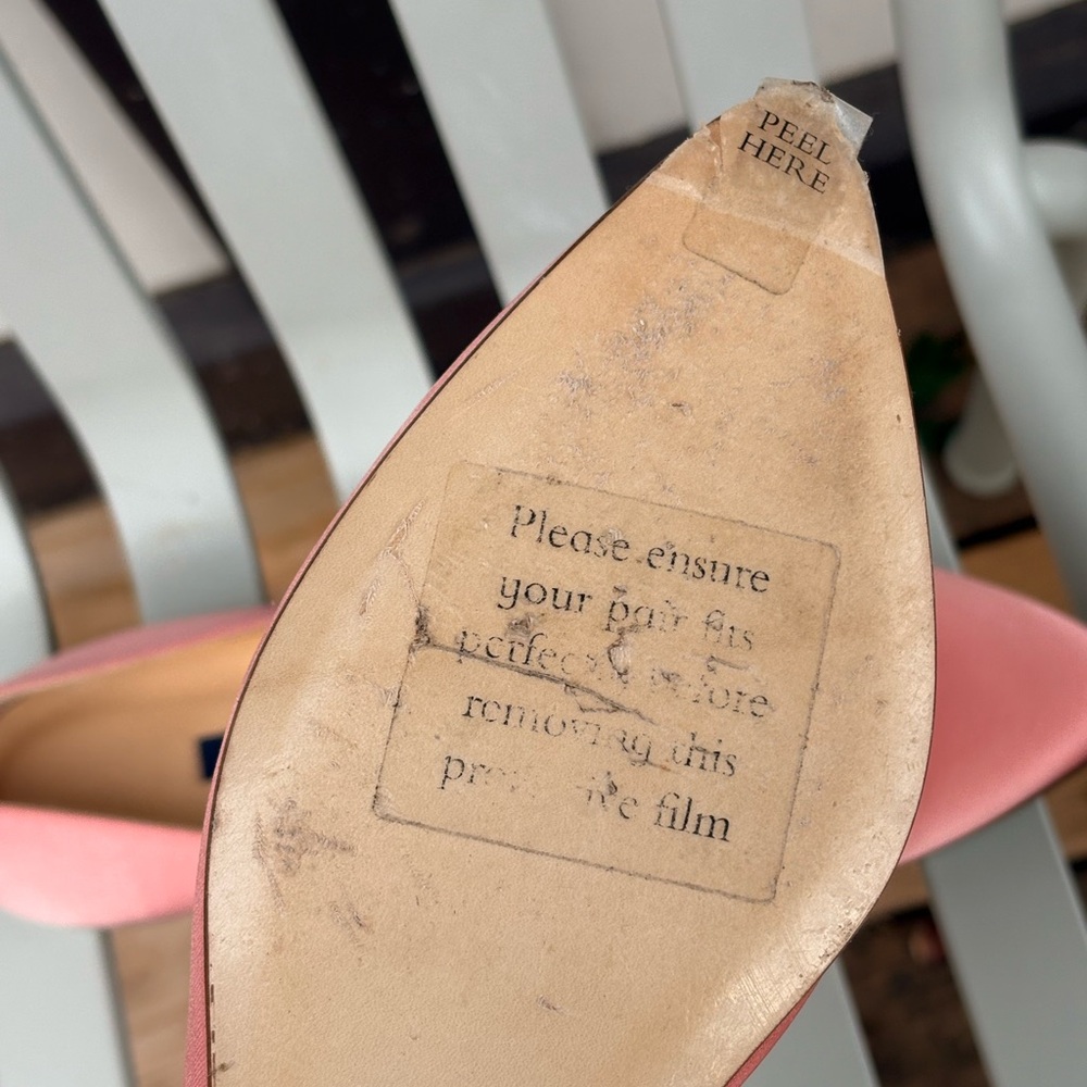Margaux Pink Satin Mary Jane Flats - Picture 5 of 6